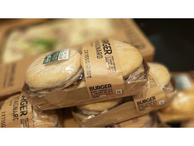Barquettes Burgers en carton ondulé aptes au contact alimentaire direct et gras 