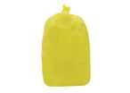 Sac-poubelle HDPE Jaune 120L 35µm - Résistant et Écologique - Idéal Déchets Courants