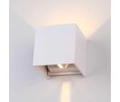 Applique Murale Design LED 12W IP54 Carré - Blanc Chaud 2300K - 3500K / Noir