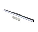 Kit Profile LED sur Rail Magnetique 48V 20W Dimmable Noir + Telecommande - Blanc Neutre 4000K -