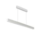 Suspension Linéaire LED 40W CCT Éclairage Haut et Bas Blanc 120cm