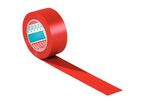 Tesa - Ruban Vinyle Rouge 33m x 50mm - Marquage Distanciation Sociale - PVC Résistant