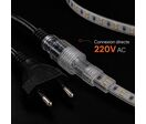 Ruban LED Tunnel 200M 2835 220V AC 9W/m IP65 120 LED/m (4 rubans 50M raccordable +