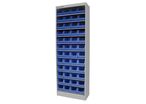 Armoire ouverte avec 48 bacs MW Tools DEBK48