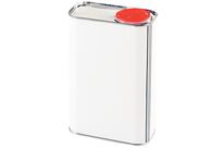 Bidon Rectangulaire en Fer Blanc 1L - Bec Verseur - Idéal Extérieur - Garantie 3 Ans