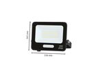 Projecteur LED SMD 30W IP65 2700lm Noir - Câble 15cm