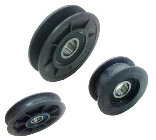 Poulie de tension : Poulie trapézoïdale -Plate - Ronde 6 en nylon armé fibre de verre 6÷30% FV