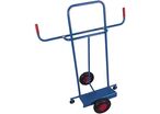 Variofit - Diable porte-panneaux - Charge 250 kg - Roues caoutchouc plein 260mm - Acier bleu