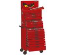 Servante d'atelier complète rouge 19 tiroirs set en mousse 399 outils Teng Tools TCEMM399RED