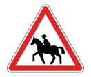Panneau passage de cavaliers - A15c