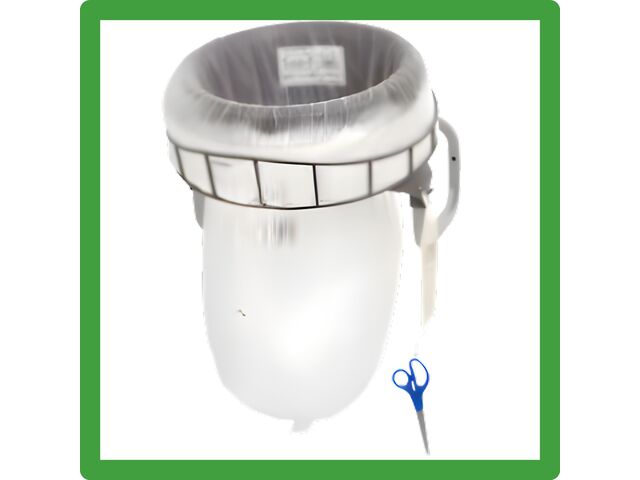 Poubelle pour gestion de déchets avec longueur du sac ajustable | LONGOPAC MURAL 