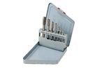 Coffret de 7 tarauds machine courts, entrée droite M3 à M12, HSS, ISO R529
