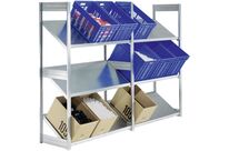 Rayonnage à tablettes inclinées 30°