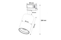 Pack de 20 - Spot LED sur Rail CCT Monophasé 30W 60° Noir