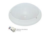 HUBLOT LED 300MM 18W 4000K + DETECTEUR