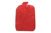 Sac-poubelle HDPE Rouge 168L - Épais 35µm - Recyclable 100% - Idéal Déchet Ménager