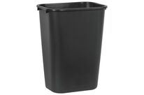Rubbermaid - Poubelle Rectangulaire Noire 39L - Bureau Intérieur - Plastique Recyclable - 10 Ans Garantie