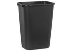 Rubbermaid - Poubelle Rectangulaire Noire 39L - Bureau Intérieur - Plastique Recyclable - 10 Ans Garantie