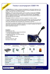 Jobby M4 - Tracteur pousseur containers poubelles 