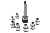 Ensemble porte-outils de taraudage à serrage rapide raccord CM4 y comprise 7 douilles de taraudage de M8 à M20 Vertex VQT-820