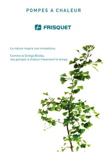 Catalogue - Pompes à chaleur