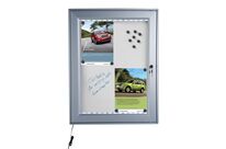 Vitrine d&amp;#039;Affichage LED Etanche fond métal 4 x A4