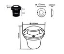 Spot Extérieur Encastrable LED Sol 3W Walkable IP65 2 faisceaux - Blanc Froid 6000K - 8000K