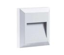 Balise LED Saillie Carrée 2W 220V 55° Blanc IP65 pour Escalier - Blanc Chaud 2300K - 3500K
