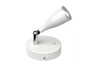 Lampe Murale 4.5W avec Interrupteur Blanc/Argent - Blanc Chaud 2300K - 3500K