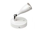 Lampe Murale 4.5W avec Interrupteur Blanc/Argent - Blanc Chaud 2300K - 3500K