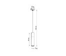 Suspension Lampe Bois Noire pour Ampoule GU10