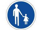 Panneau chemin obligatoire pour piétons - B22b