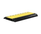Manutan Expert - Protège-câble extérieur 3 canaux D65mm - PVC Noir/Jaune - Charge 12T - 0.98m