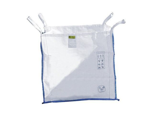 Mondelin - Sac à gravats Big Bag 1500 kg - Polypropylène tissé - Blanc - 100x100 cm