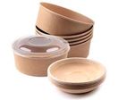 Barquettes alimentaire laminées 100 % COMPOSTABLE, contact avec liquides et micro-onde !