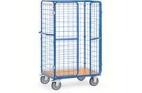 FETRA FRANCE | Chariot pour colis avec treillis métallique et portes battantes