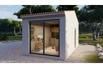 Lodge (studio de jardin) évolutif : module de base 20m² - Spécial export
