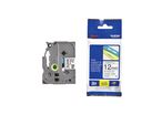 Brother - Ruban d'étiqueteuse TZE-231 - Blanc/Noir 12mm x 8m - Compatible P-Touch
