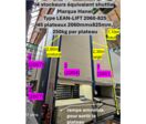 HANEL LEANLIFT (1x) 2060-825 HS22, haut 8m / (4x) 2060-635, (haut 7.10m) 