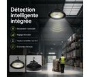 Suspension LED Industrielle UFO Dimmable 150W-200W-250W 187lm/W avec détecteur de mouvement -