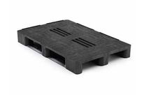 Palette plastique medium – pleine avec 3 semelles - 800 x 1200 mm | QP1208MR3RR-CD