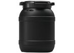 Curtec - Baril 6L Noir Anti UV - Usage Alimentaire et UN-X - Polyéthylène Haute Densité - Recyclable