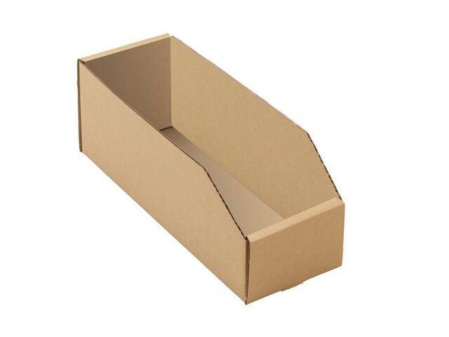 Bac à bec carton brun 300x105x115mm - Capacité 3,6L - Éco-responsable