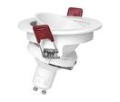 Support Spot GU10/MR16 Encastrable Rond Orientable Aluminium Blanc