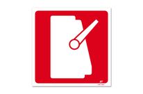 Panneau picto arrêt d’urgence