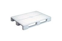 UTZ - Palette plastique alimentaire 800x1200 mm - Blanche - Avec renfort - Charge 7500 kg statique