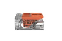 Connecteur à levier WAGO, 3 pôles Câble Cuivre 41A Polycarbonate 10AWG