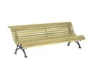 Banc public en pin traité autoclave Romantico