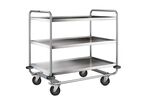 Chariot Inox 3 Plateaux Poids:28 Kg H Ht:1000 Mm