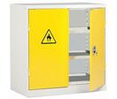 Kind - Armoire de stockage pour produits inflammables - 1000x540x1020 mm - 3 tablettes, 100L, 41L rétention, Acier, Gris/Jaune